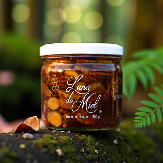Miel con frutos secos