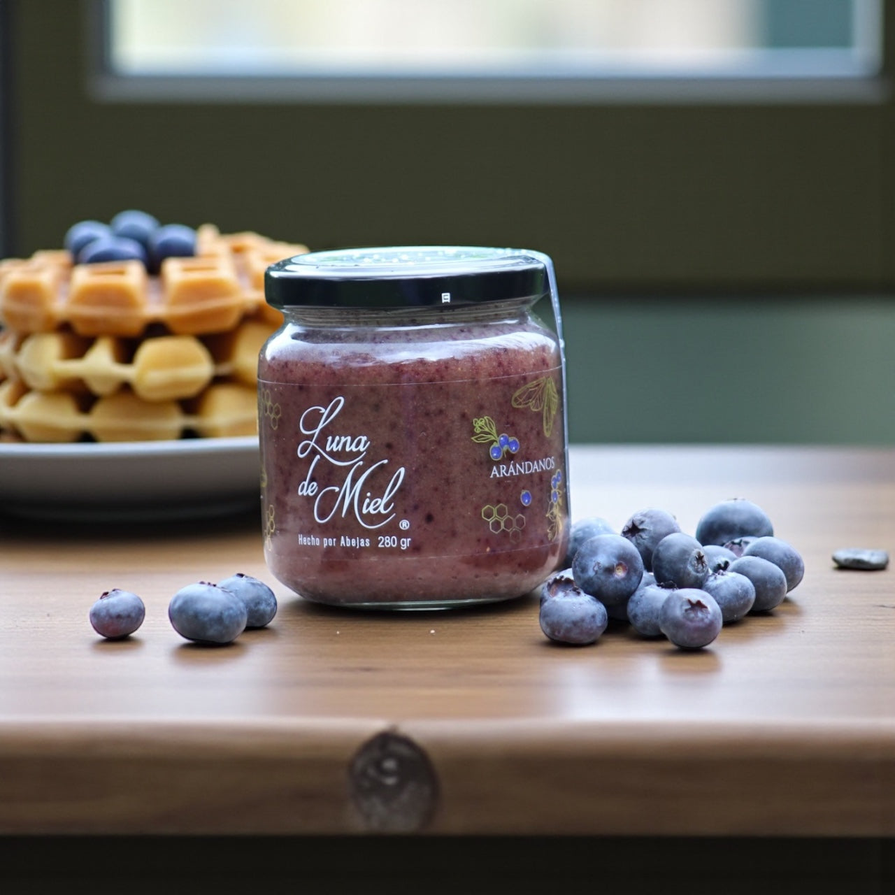 Miel Cremada con arándanos
