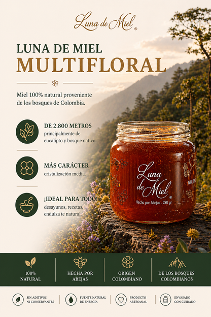 Miel Multifloral Orgánica