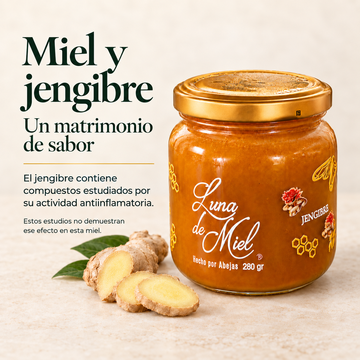 Miel Cremada con Jengibre