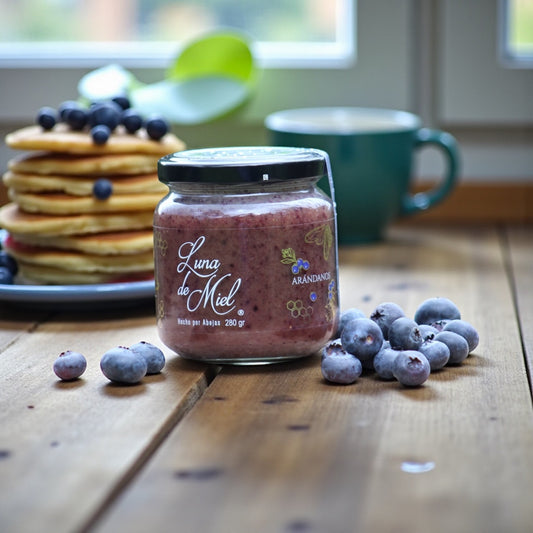 Miel Cremada con arándanos