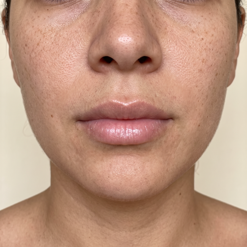Labios hidratados después de usar BeeLips