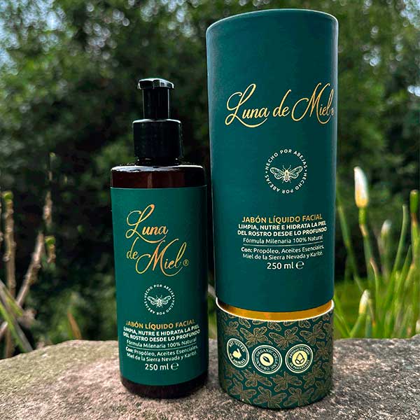 jabon liquido facial de miel