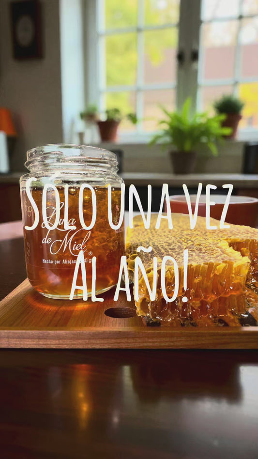 Luna de miel con panal de abejas